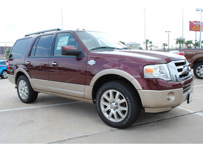 ford expedition 2012 red suv king ranch flex fuel 8 cylinders 2 wheel drive automatic 77074