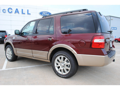 ford expedition 2012 red suv king ranch flex fuel 8 cylinders 2 wheel drive automatic 77074