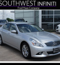 infiniti g37 sedan 2011 silver sedan journey gasoline 6 cylinders rear wheel drive shiftable automatic 77074