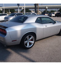 dodge challenger 2009 silver coupe srt8 gasoline 8 cylinders rear wheel drive automatic 77074