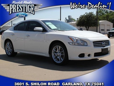nissan maxima 2009 white sedan 3 5 sv gasoline 6 cylinders front wheel drive cont  variable trans  75041