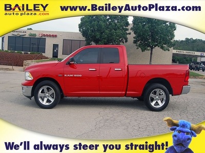 ram ram pickup 1500 2011 red pickup truck lonestar slt gasoline 8 cylinders 2 wheel drive 5 speed automatic 76450