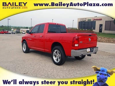 ram ram pickup 1500 2011 red pickup truck lonestar slt gasoline 8 cylinders 2 wheel drive 5 speed automatic 76450