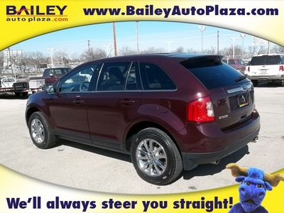 ford edge 2011 red suv limited gasoline 6 cylinders front wheel drive shiftable automatic 76450