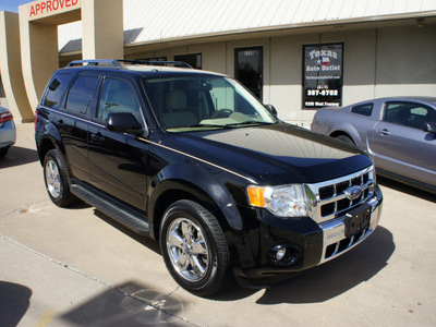 ford escape 2009 black clearcoat suv limited gasoline 6 cylinders front wheel drive 6 speed automatic 76108