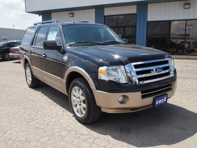 ford expedition 2012 black suv king ranch flex fuel 8 cylinders 2 wheel drive automatic 78861