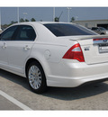 ford fusion hybrid 2010 white sedan hybrid 4 cylinders front wheel drive cont  variable trans  77373