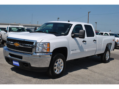 chevrolet silverado 2500hd 2012 white lt gasoline 8 cylinders 4 wheel drive automatic 78216