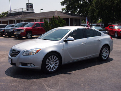 buick regal 2011 silver sedan cxl gasoline 4 cylinders front wheel drive shiftable automatic 77074