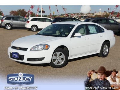 chevrolet impala 2010 white sedan lt gasoline 6 cylinders front wheel drive automatic 76645