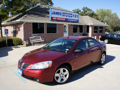 pontiac g6 2008 red sedan gasoline 4 cylinders front wheel drive automatic 76234