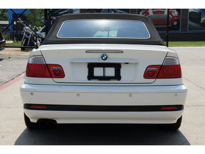 bmw 3 series 2004 white 325ci gasoline 6 cylinders rear wheel drive automatic 78729