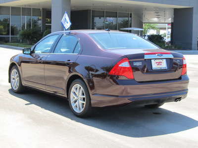 ford fusion 2011 maroon sedan sel gasoline 4 cylinders front wheel drive automatic with overdrive 77074