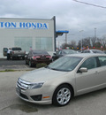 ford fusion 2010 lt  brown sedan se gasoline 4 cylinders front wheel drive automatic with overdrive 75606