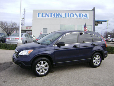 honda cr v 2009 blue suv ex gasoline 4 cylinders front wheel drive automatic 75606