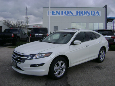 honda crosstour 2012 white ex l gasoline 6 cylinders front wheel drive automatic 75606