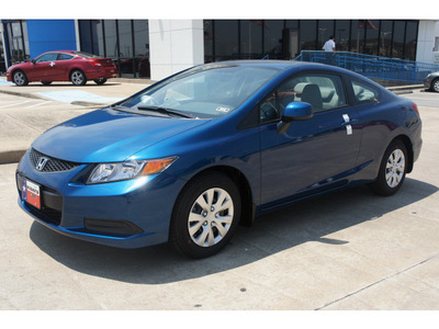 honda civic 2012 blue coupe lx gasoline 4 cylinders front wheel drive automatic 77034