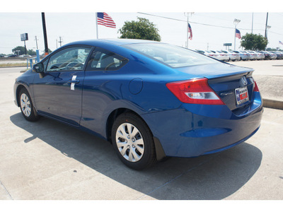 honda civic 2012 blue coupe lx gasoline 4 cylinders front wheel drive automatic 77034