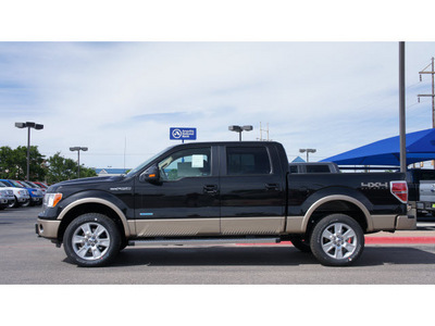 ford f 150 2012 black lariat gasoline 6 cylinders 4 wheel drive automatic 79407