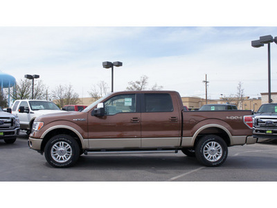 ford f 150 2012 brown lariat gasoline 8 cylinders 4 wheel drive automatic 79407