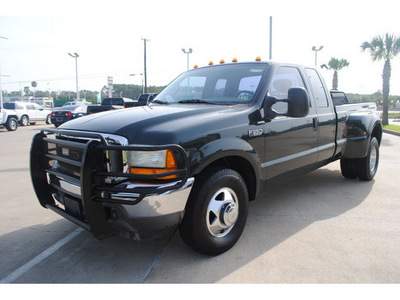 ford f 350 2001 dk  green super duty gasoline 10 cylinders rear wheel drive automatic with overdrive 77539