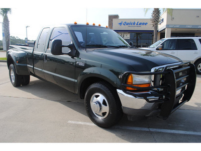 ford f 350 2001 dk  green super duty gasoline 10 cylinders rear wheel drive automatic with overdrive 77539