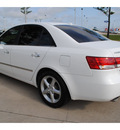 hyundai sonata 2008 white sedan gasoline 6 cylinders front wheel drive automatic with overdrive 77539