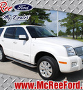 mercury mountaineer 2010 white suv luxury gasoline 6 cylinders rear wheel drive automatic with overdrive 77539