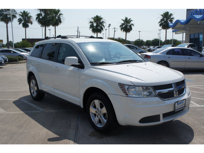 dodge journey 2009 white suv sxt gasoline 6 cylinders front wheel drive shiftable automatic 77566