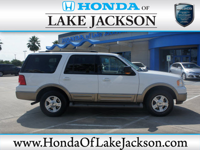 ford expedition 2004 white suv eddie bauer gasoline 8 cylinders rear wheel drive automatic 77566