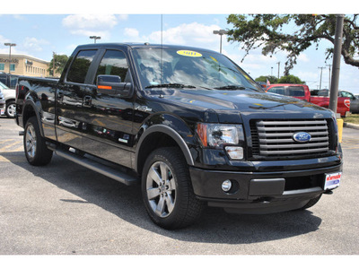 ford f 150 2011 black fx4 gasoline 6 cylinders 4 wheel drive automatic 78216
