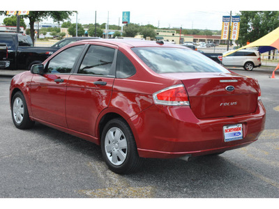 ford focus 2010 red sedan s gasoline 4 cylinders front wheel drive 4 speed automatic 78216