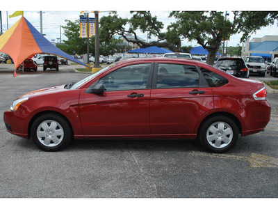 ford focus 2010 red sedan s gasoline 4 cylinders front wheel drive 4 speed automatic 78216