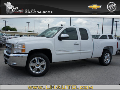 chevrolet silverado 1500 2012 white pickup truck lt flex fuel 8 cylinders 2 wheel drive automatic 78654