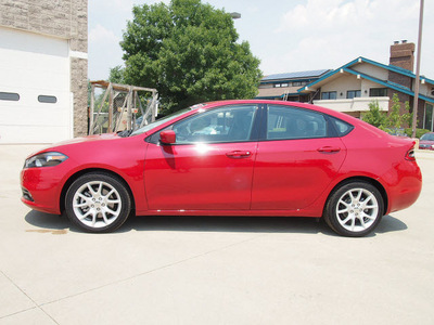 dodge dart 2013 red sedan rallye gasoline 4 cylinders front wheel drive 6 speed manual 80301