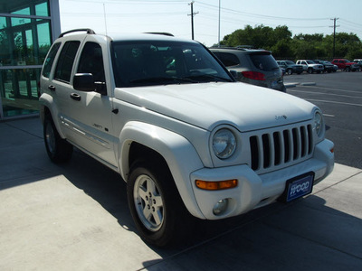 jeep liberty 2003 white suv limited gasoline 6 cylinders rear wheel drive 4 speed automatic 76234