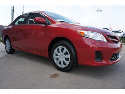 toyota corolla 2011 red sedan le gasoline 4 cylinders front wheel drive automatic 77034