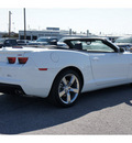 chevrolet camaro convertible 2011 white lt gasoline 6 cylinders rear wheel drive automatic 78216