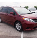 toyota sienna 2012 dk  red van le 7 passenger auto access sea gasoline 6 cylinders front wheel drive automatic 77074