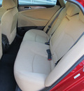 hyundai sonata hybrid 2011 red sedan hybrid 4 cylinders front wheel drive shiftable automatic 77074
