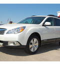 subaru outback 2010 white wagon 3 6r limited gasoline 6 cylinders all whee drive automatic with overdrive 77627