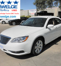 chrysler 200 2012 white sedan touring gasoline 4 cylinders front wheel drive automatic 78028