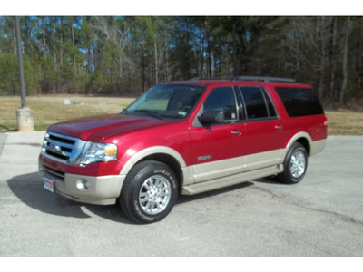 ford expedition el 2008 red suv eddie bauer gasoline 8 cylinders 2 wheel drive automatic 75657