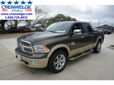 ram ram pickup 1500 2012 dk  brown laramie longhorn gasoline 8 cylinders 2 wheel drive 6 speed automatic 78028