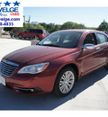 chrysler 200 2012 red sedan limited gasoline 4 cylinders front wheel drive shiftable automatic 78028