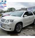 gmc acadia 2012 white suv denali gasoline 6 cylinders front wheel drive automatic 78028