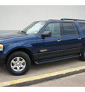 ford expedition el 2007 dk  blue suv xlt gasoline 8 cylinders rear wheel drive automatic 78757