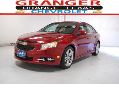 chevrolet cruze 2012 red sedan ltz gasoline 4 cylinders front wheel drive automatic with overdrive 77630