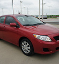 toyota corolla 2010 red sedan le gasoline 4 cylinders front wheel drive automatic 75110