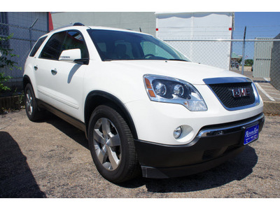 gmc acadia 2012 white suv slt 1 gasoline 6 cylinders front wheel drive 6 speed automatic 76710